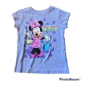 ▫️DISNEY STORE: Girls 2T Minnie Mouse purple short sleeve t-shirt▫️
